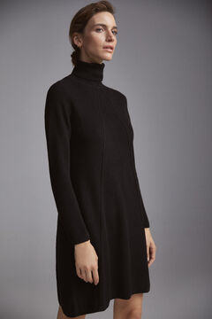 Pedro del Hierro A-line jersey-knit dress Black