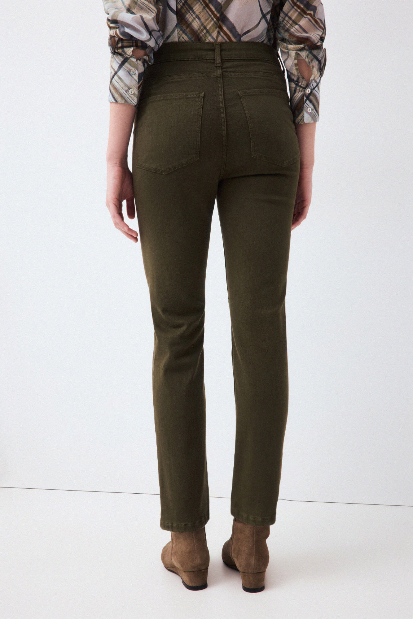 Pedro del Hierro Push up straight basic jeans Green