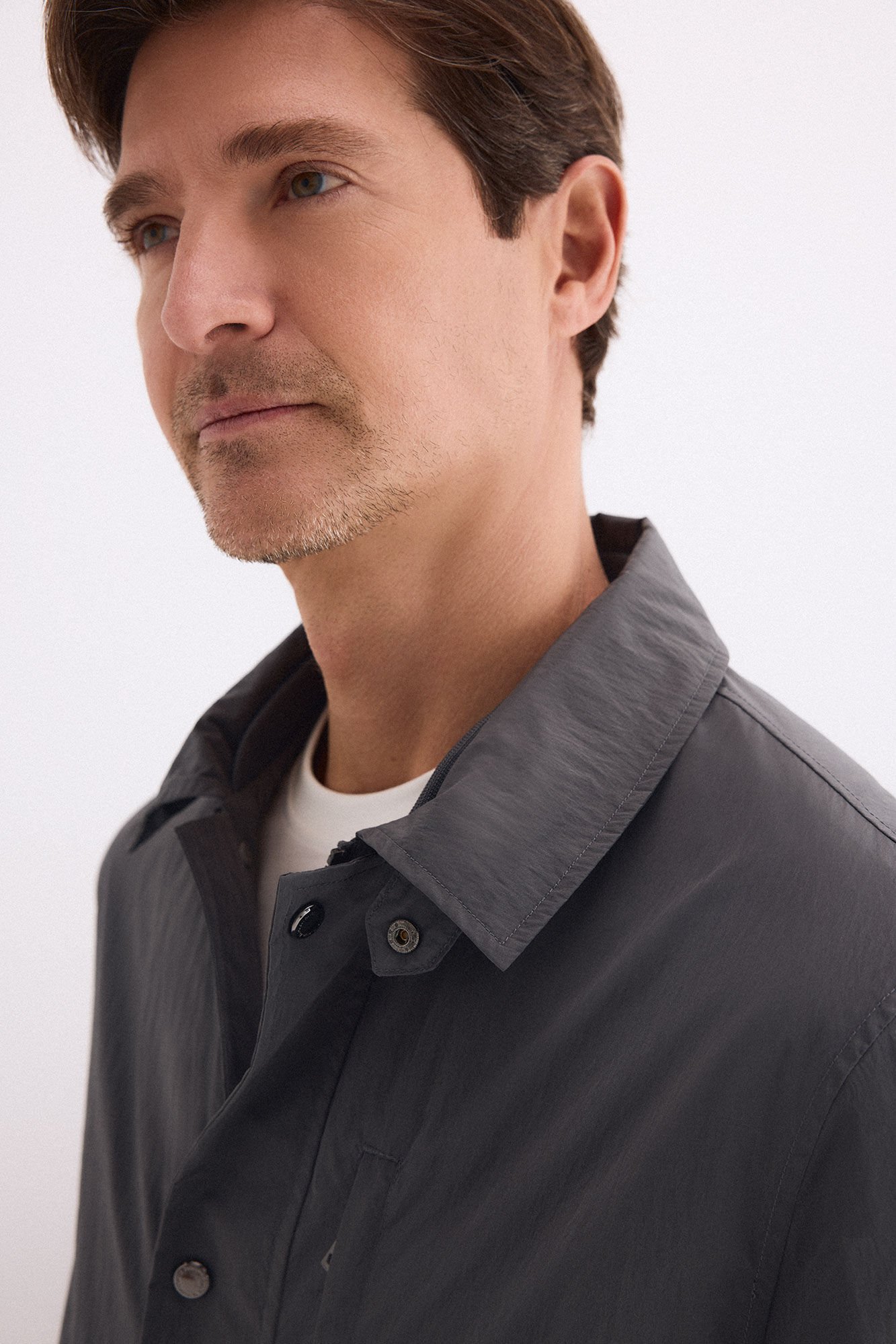 Pedro del Hierro Neck detail jacket Grey