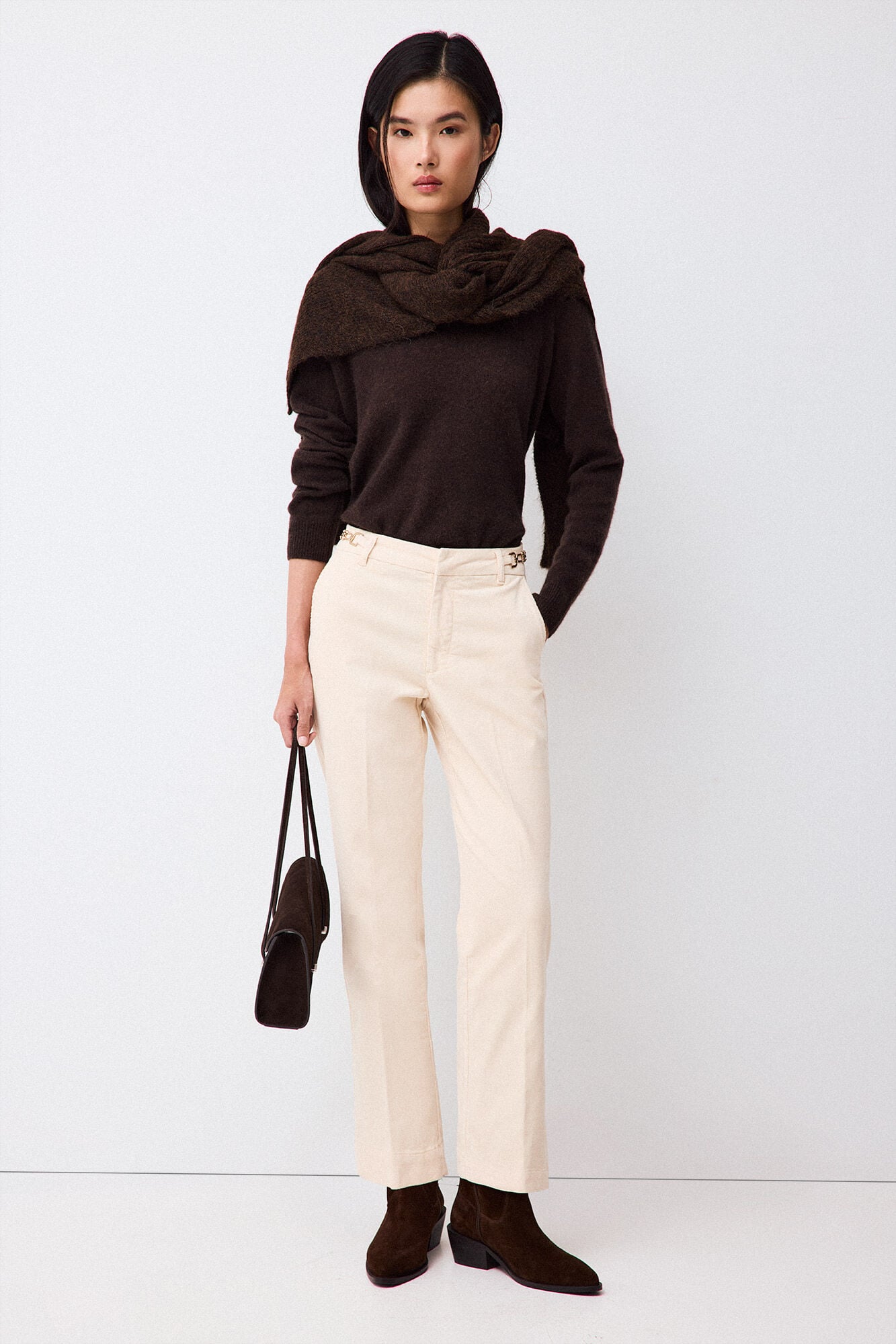 Pedro del Hierro Corduroy classic straight trousers