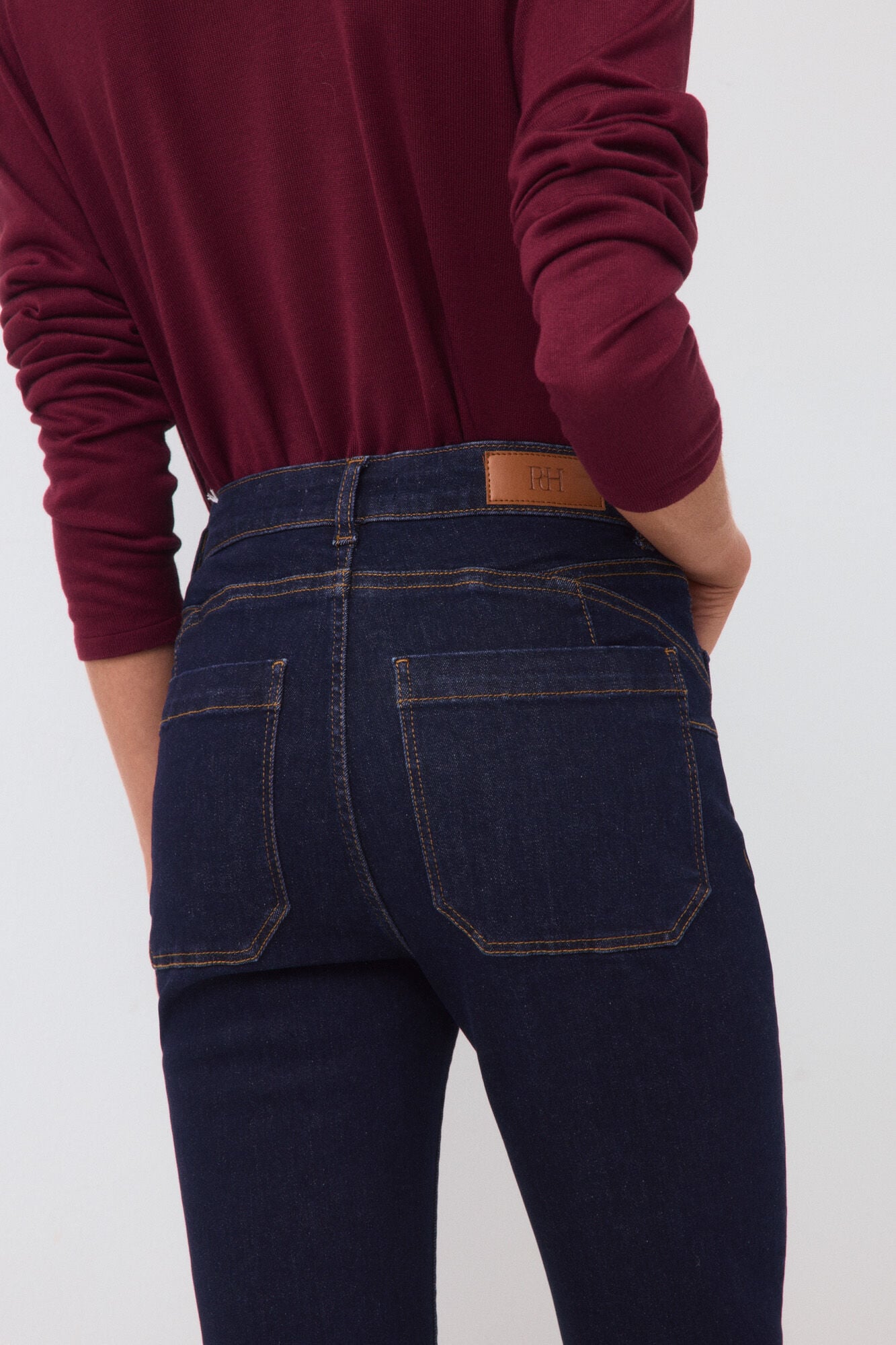Pedro del Hierro Capri push up flare jeans Blue