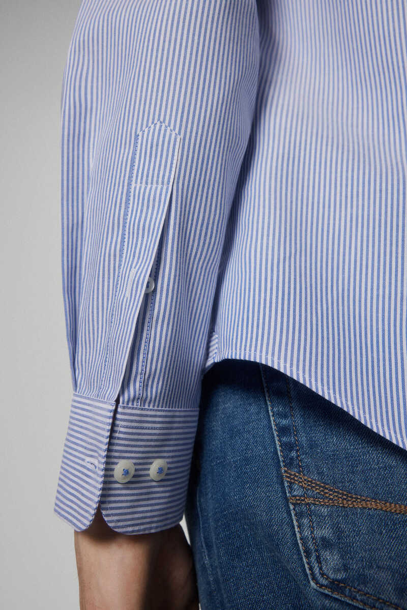Pedro del Hierro camisa rayas non iron + antimanchas Blue