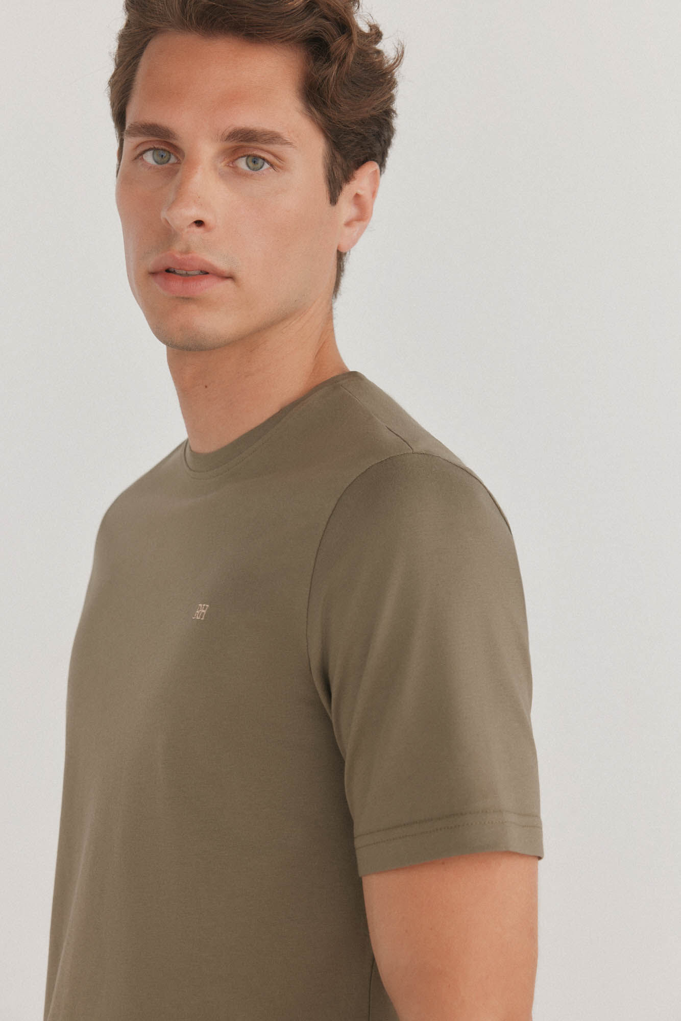 Pedro del Hierro Basic T-shirt Green