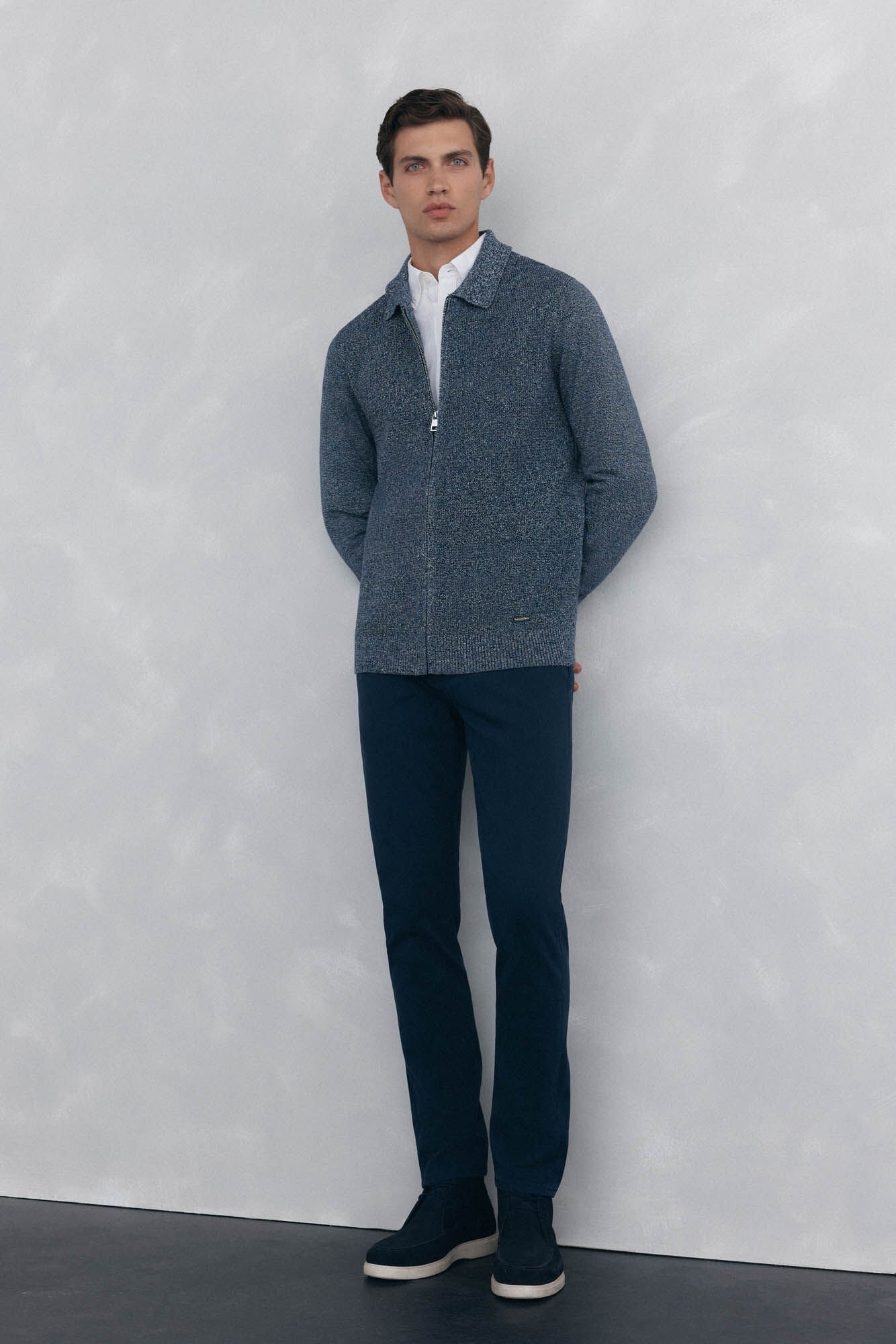 Pedro del Hierro Twisted zip zip fastening Blue