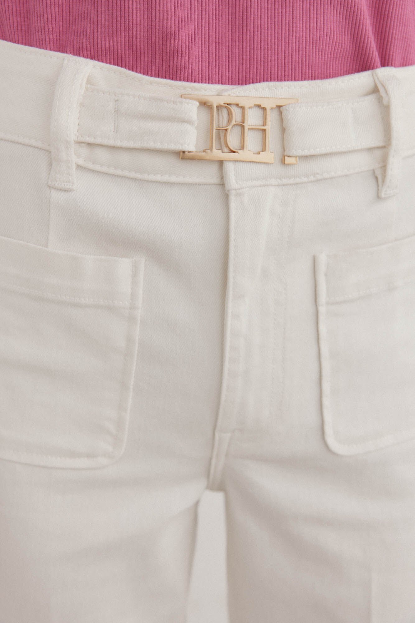 Pedro del Hierro Jeans stove pipe cropped Crudo