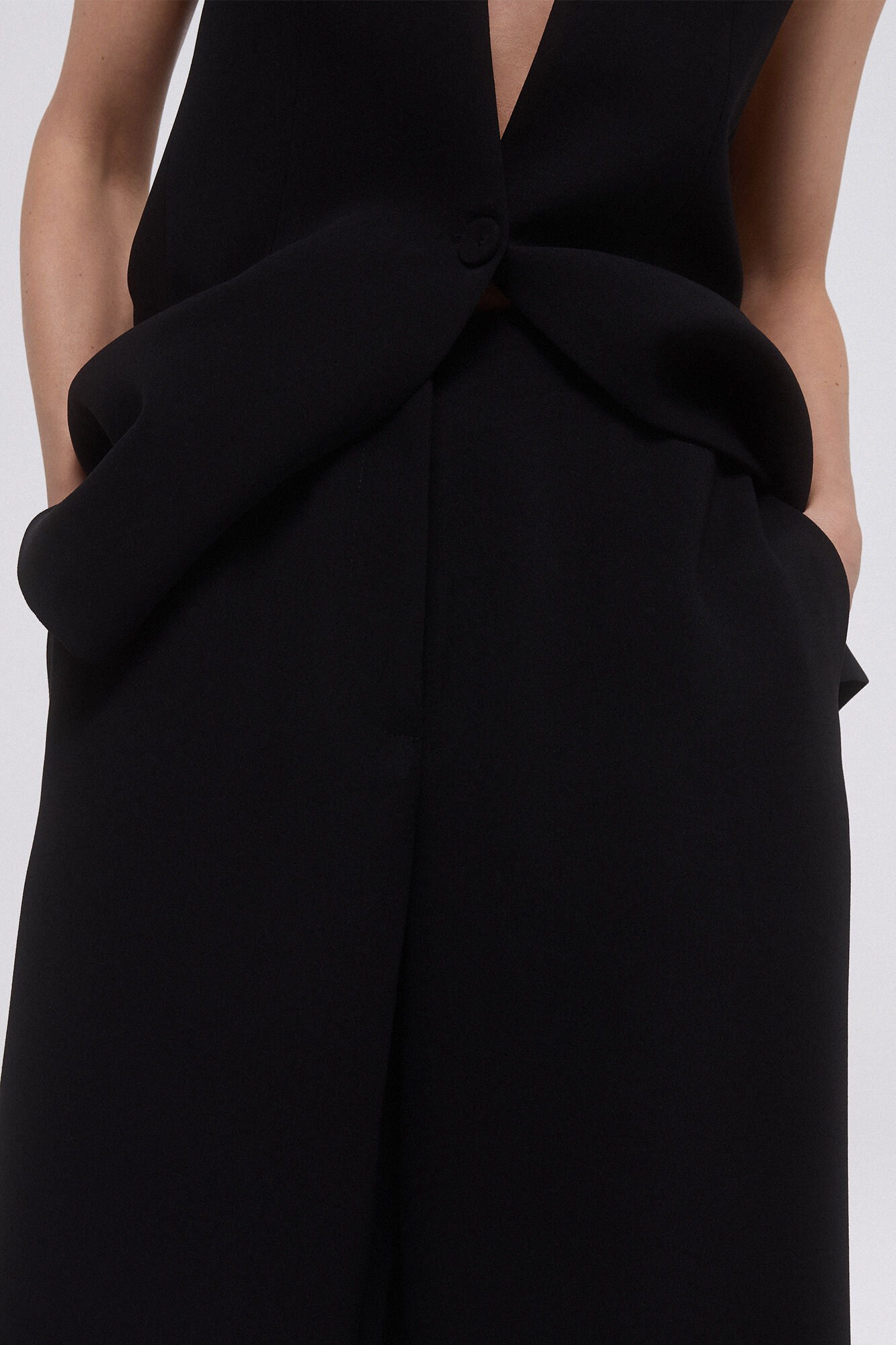 Pedro del Hierro Pantal&oacute;n ancho Negro