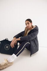 Pedro del Hierro Reversible hooded parka Blue