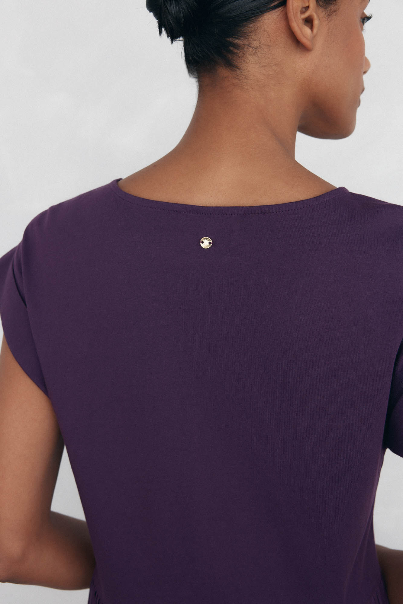 Pedro del Hierro Short sleeve fluid dress Purple