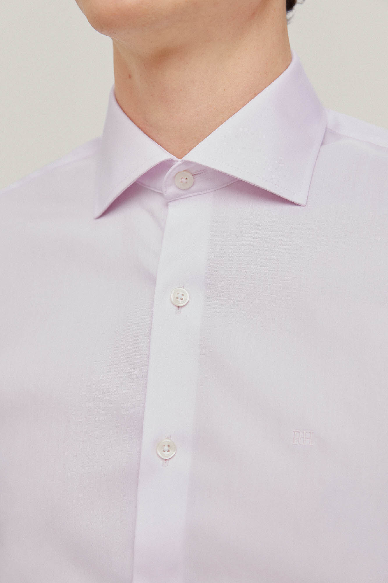 Pedro del Hierro Camisa vestir pinpoint liso non iron + antimanchas Pink