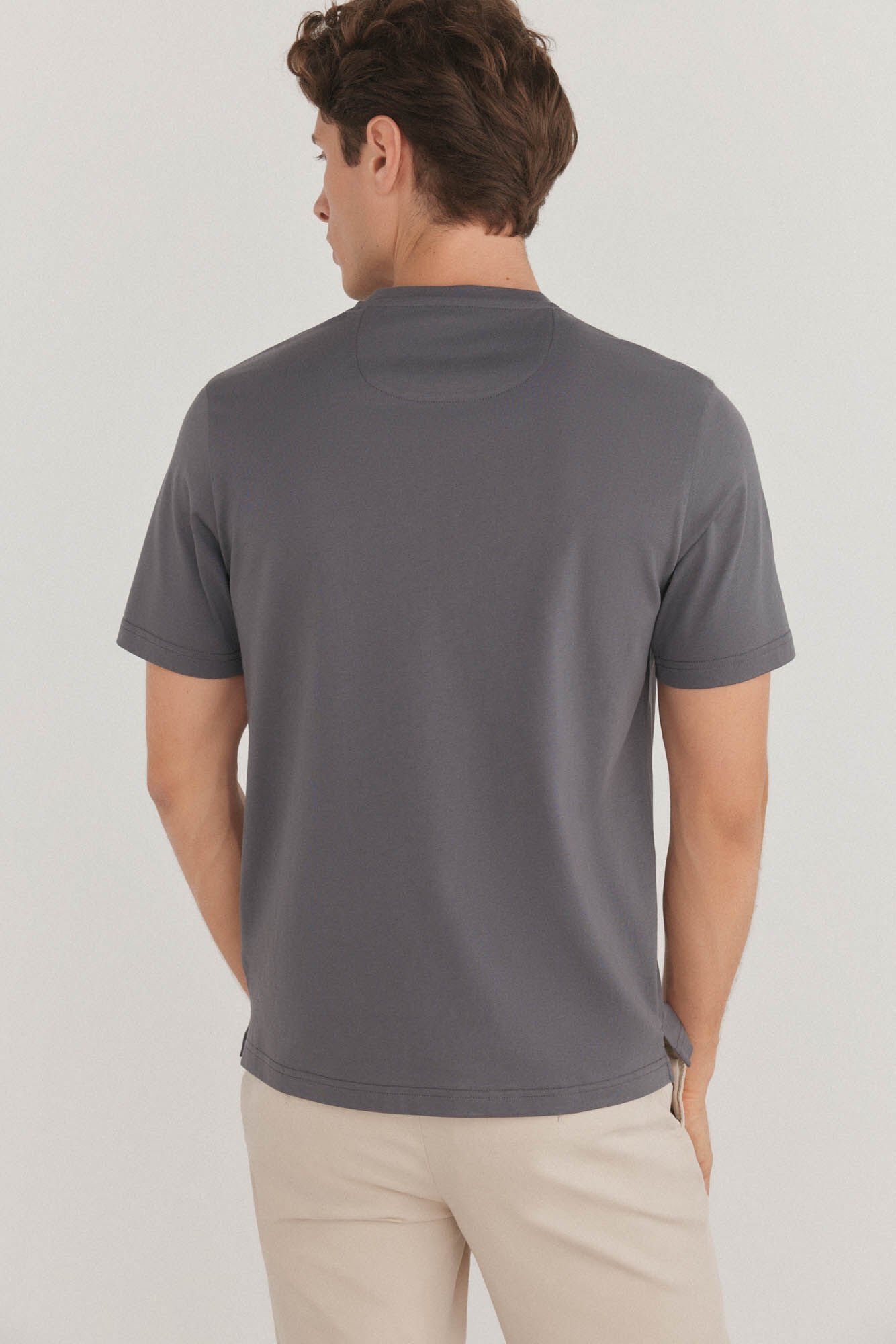 Pedro del Hierro Basic T-shirt Grey