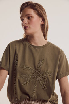 Pedro del Hierro Embroidered patch t-shirt Green