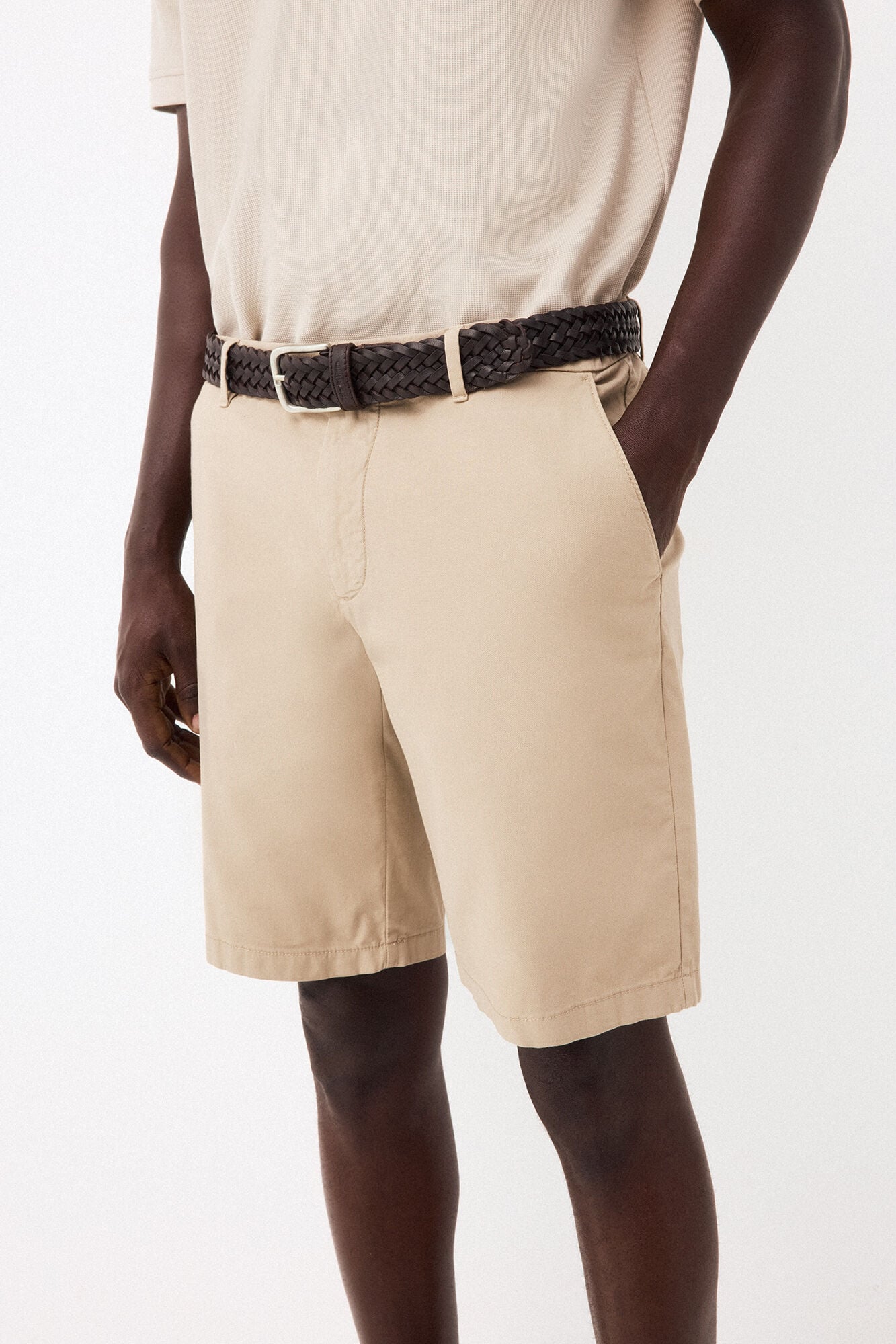 Pedro del Hierro Regular structure Bermuda shorts