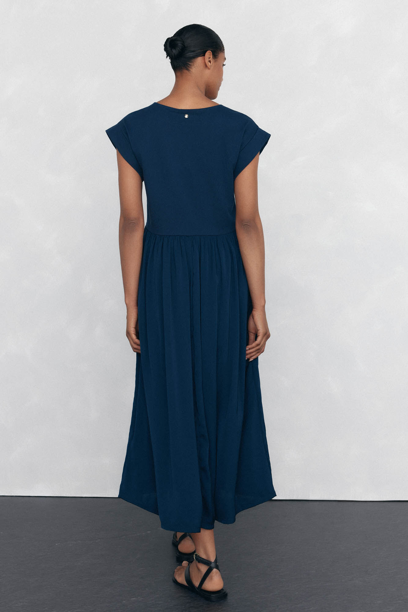 Pedro del Hierro Short sleeve fluid dress Blue