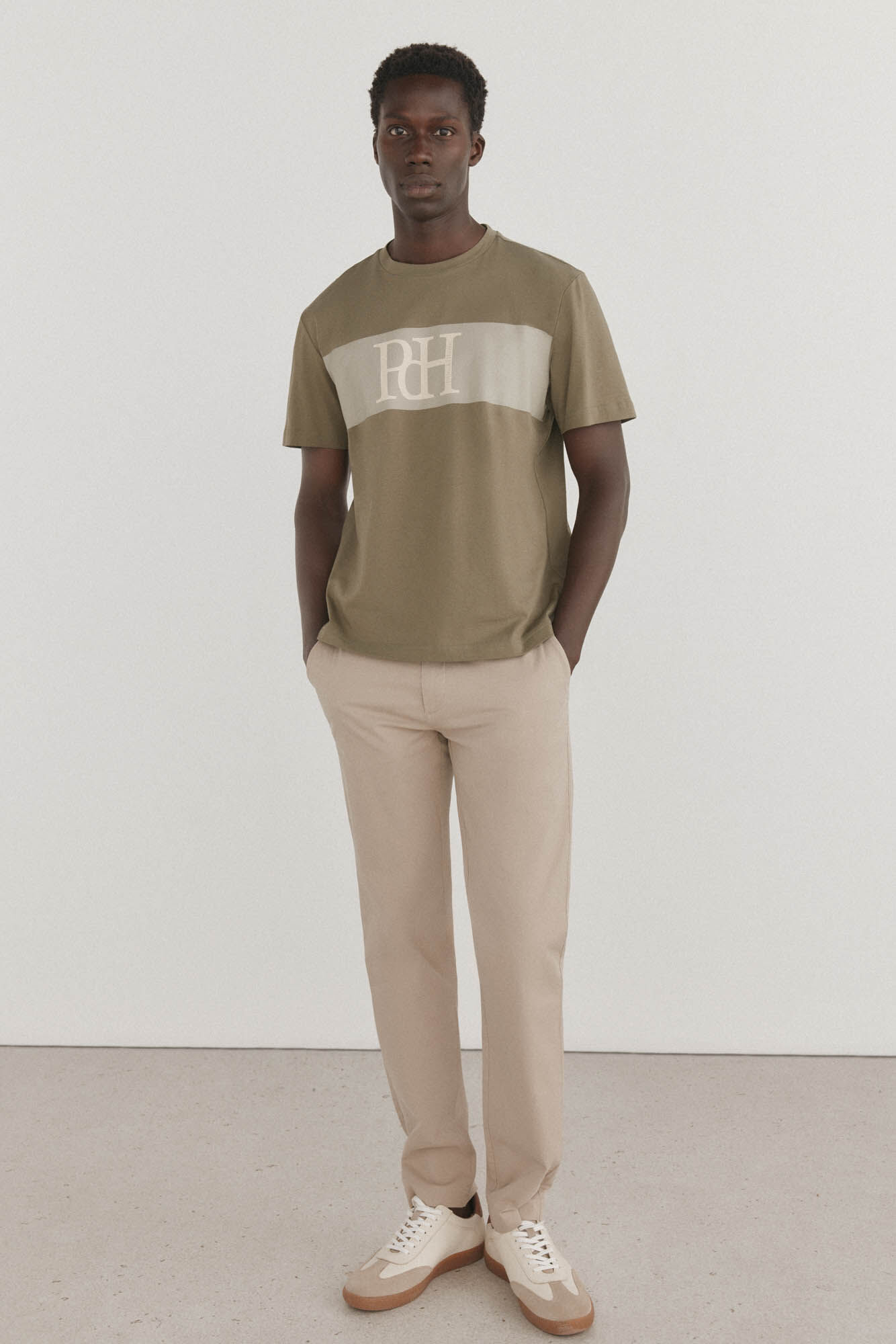 Pedro del Hierro Logo T-shirt Green