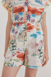 Pedro del Hierro Printed Bermuda shorts Several