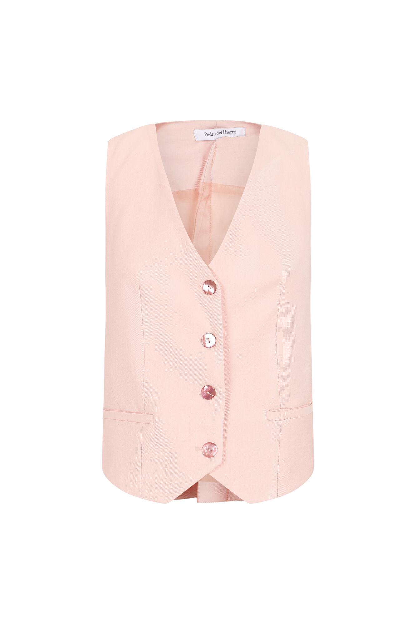 Pedro del Hierro Chaleco escote pico Rosa
