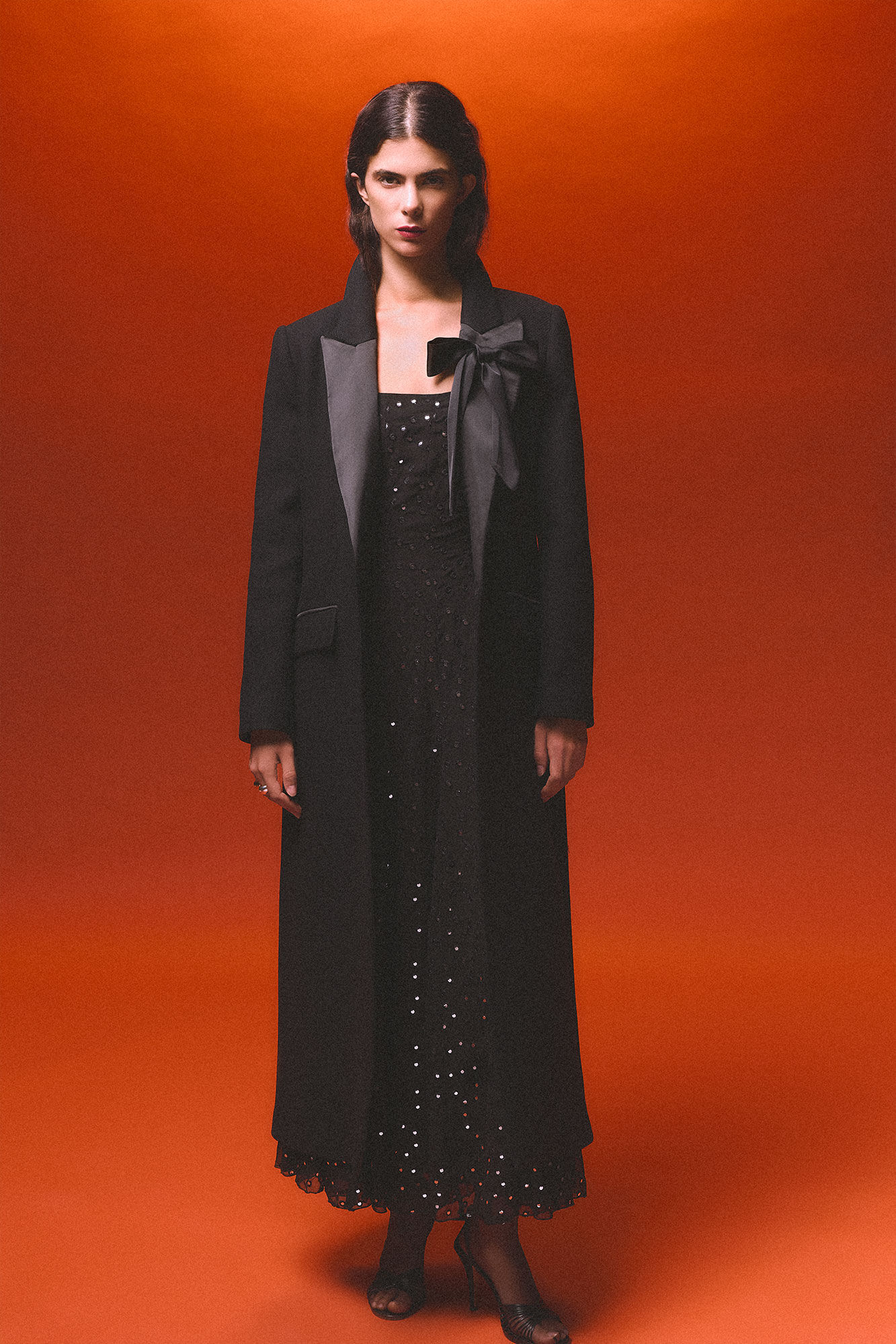 Pedro del Hierro Black contrast coat