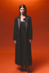 Pedro del Hierro Black contrast coat Black