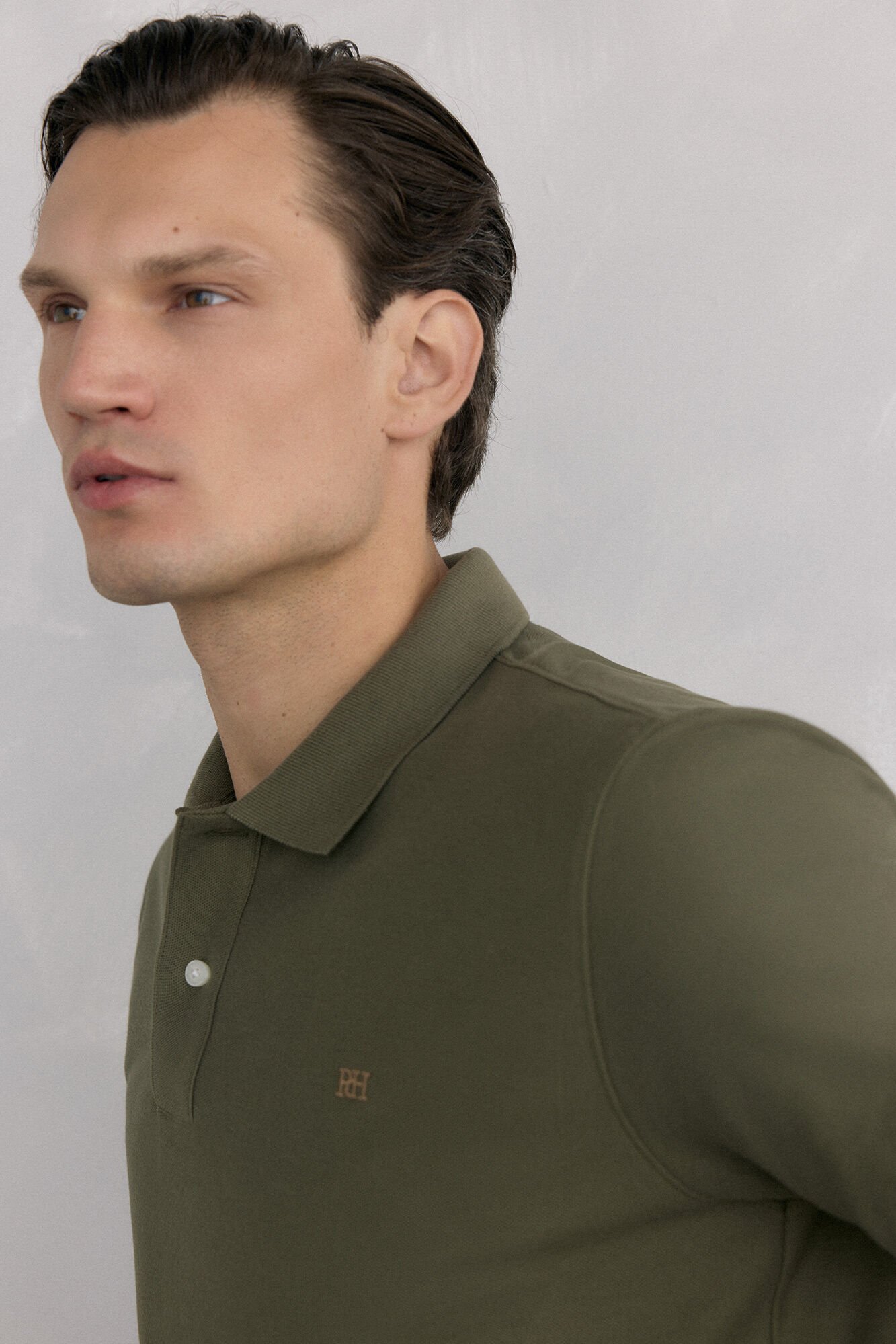 Pedro del Hierro Basic piqu&eacute; polo shirt Green