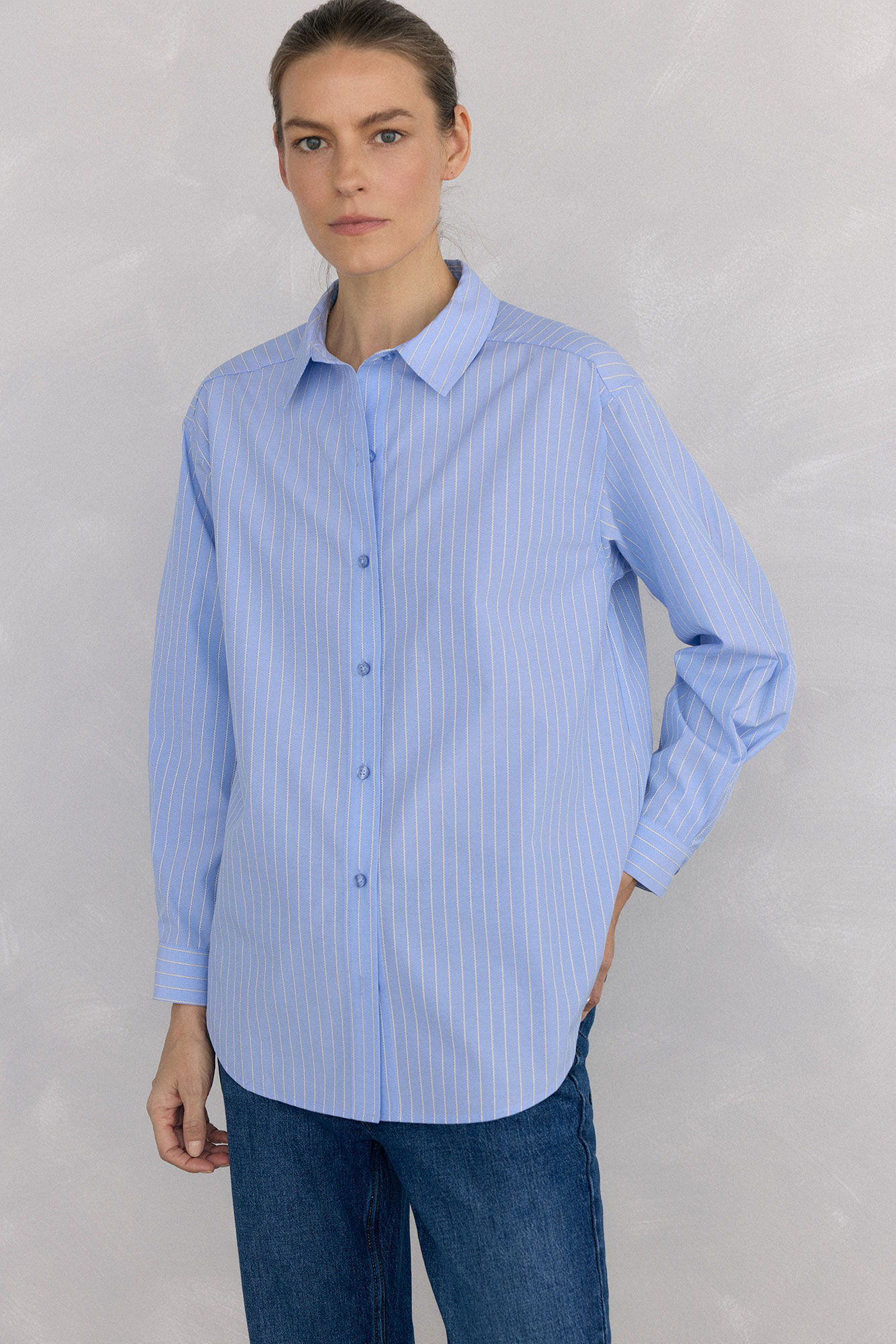 Pedro del Hierro Camisa rayas Blue