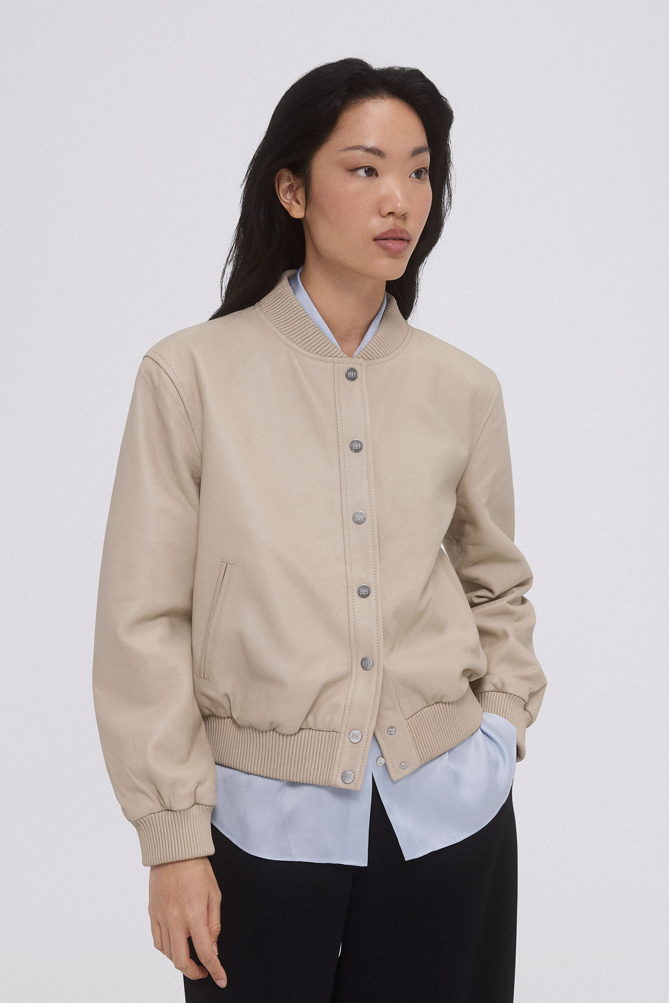 Pedro del Hierro Bomber nappa Ecru