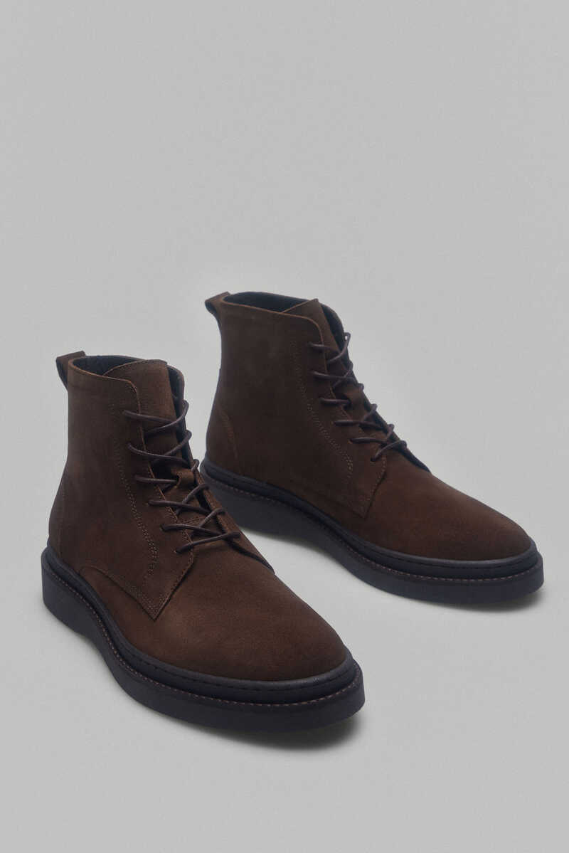 Pedro del Hierro Leather ankle boot Brown
