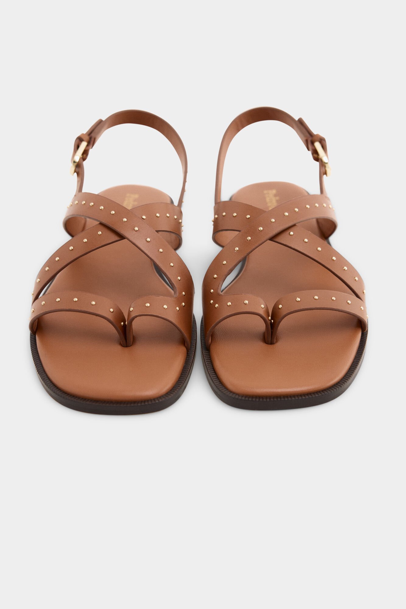 Pedro del Hierro Studded sandal Beige