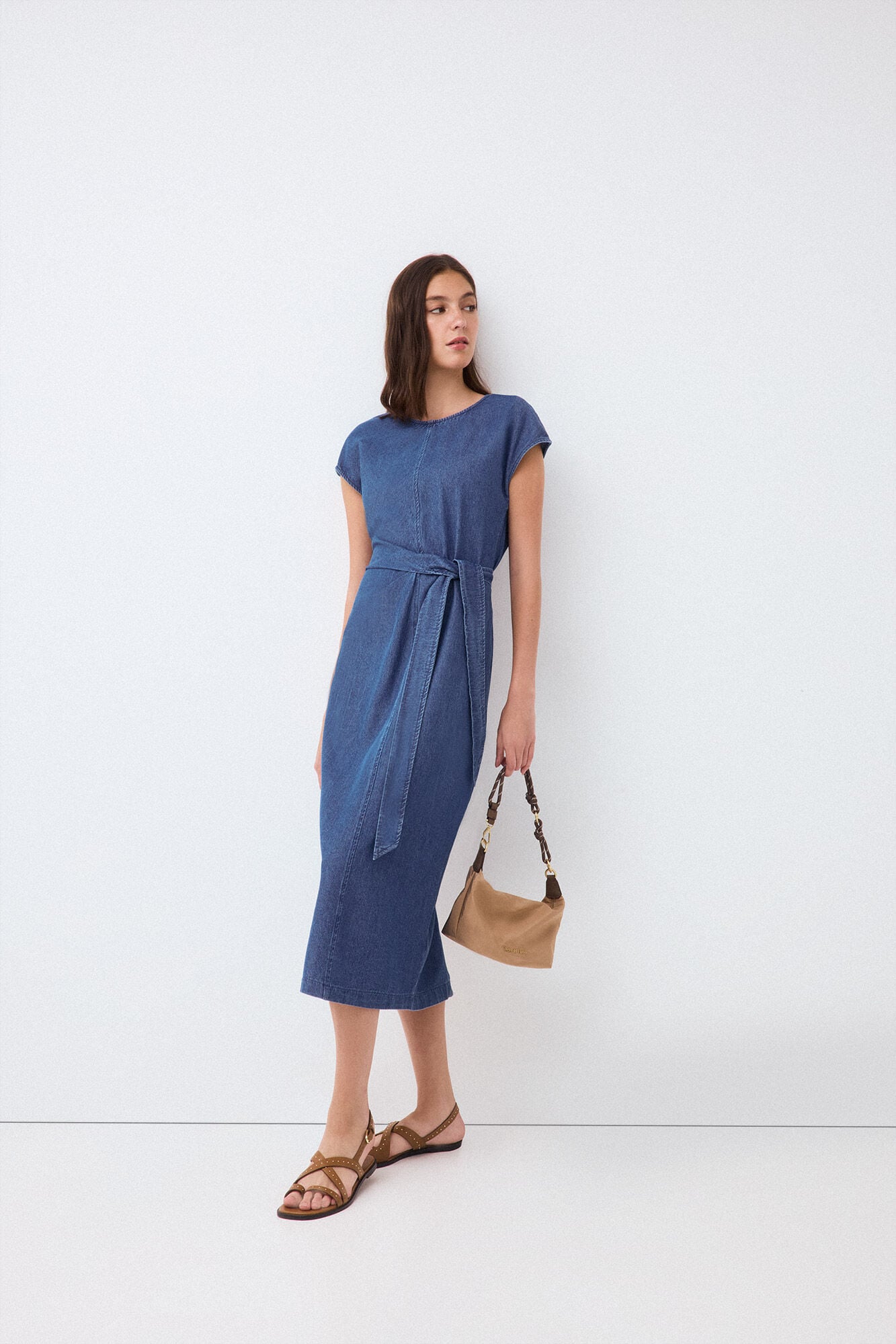 Pedro del Hierro Vestido nudo denim