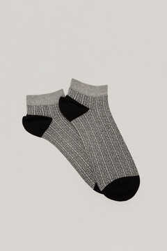 Pedro del Hierro Logo ankle socks Grey