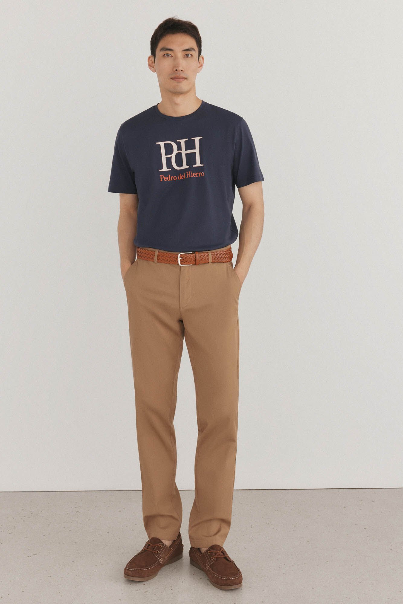 Pedro del Hierro Logo T-shirt Blue