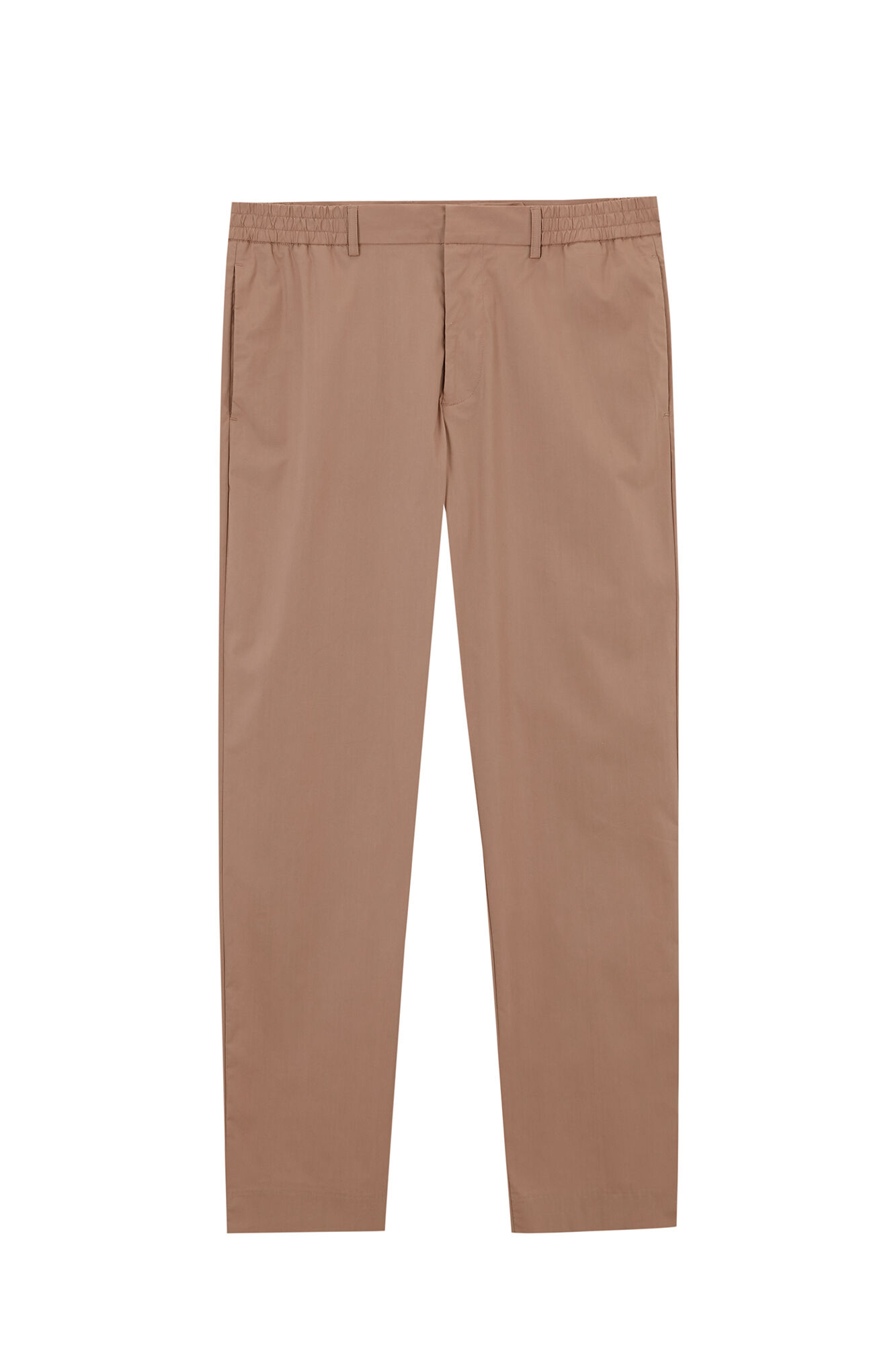 Pedro del Hierro Technical poplin regular chinos Beige
