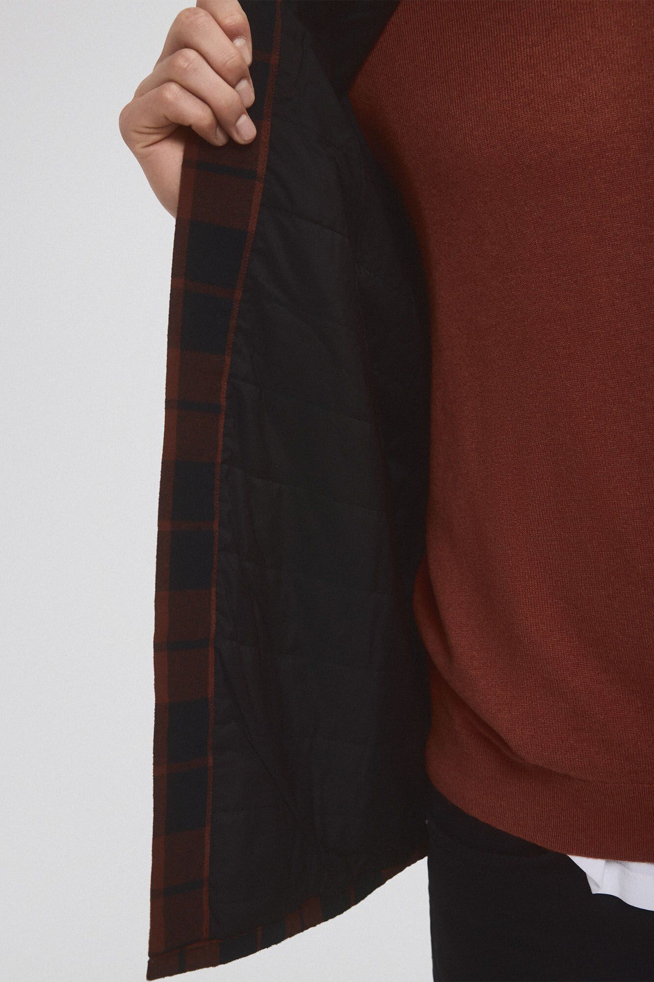 Pedro del Hierro Check overshirt Orange