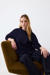 Pedro del Hierro Logo sweatshirt Blue