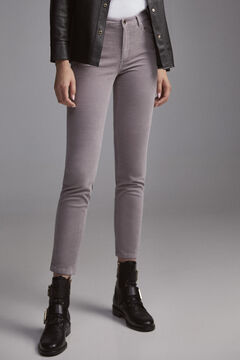 Pedro del Hierro Push-up corduroy trousers Grey