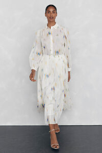 Pedro del Hierro Printed flared midi skirt