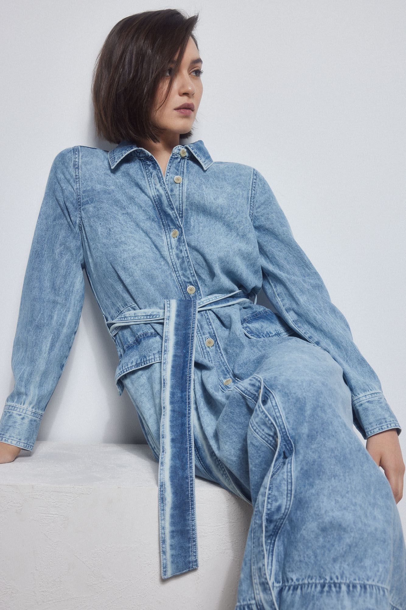 Pedro del Hierro Denim dress Blue