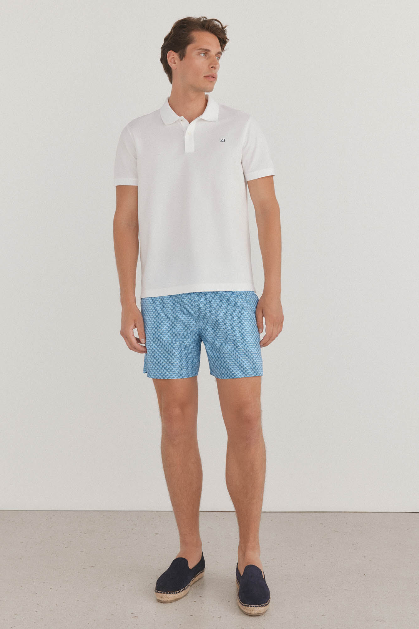 Pedro del Hierro Polo b&aacute;sico slim Blanco