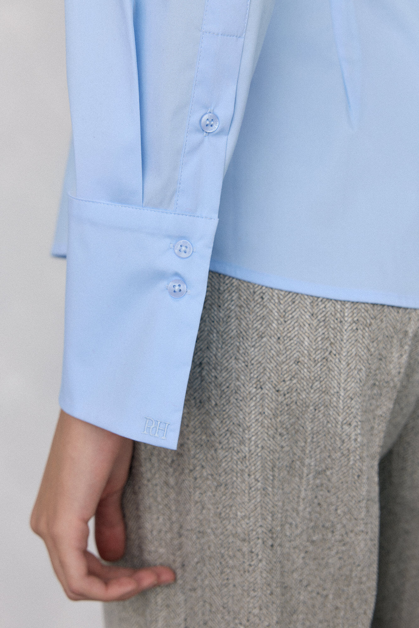 Pedro del Hierro Camisa b&aacute;sica de ferro f&aacute;cil Azul