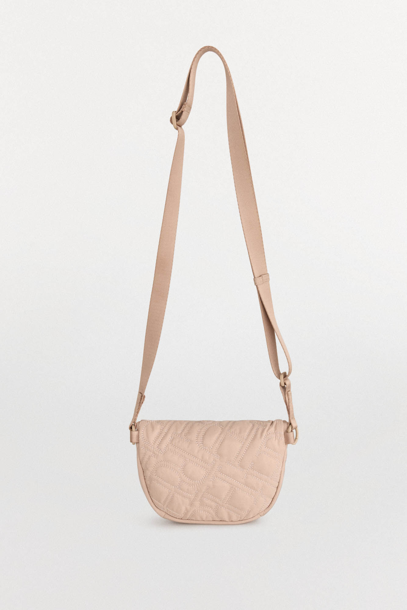 Pedro del Hierro Active wear canvas waist bag with logo Beige