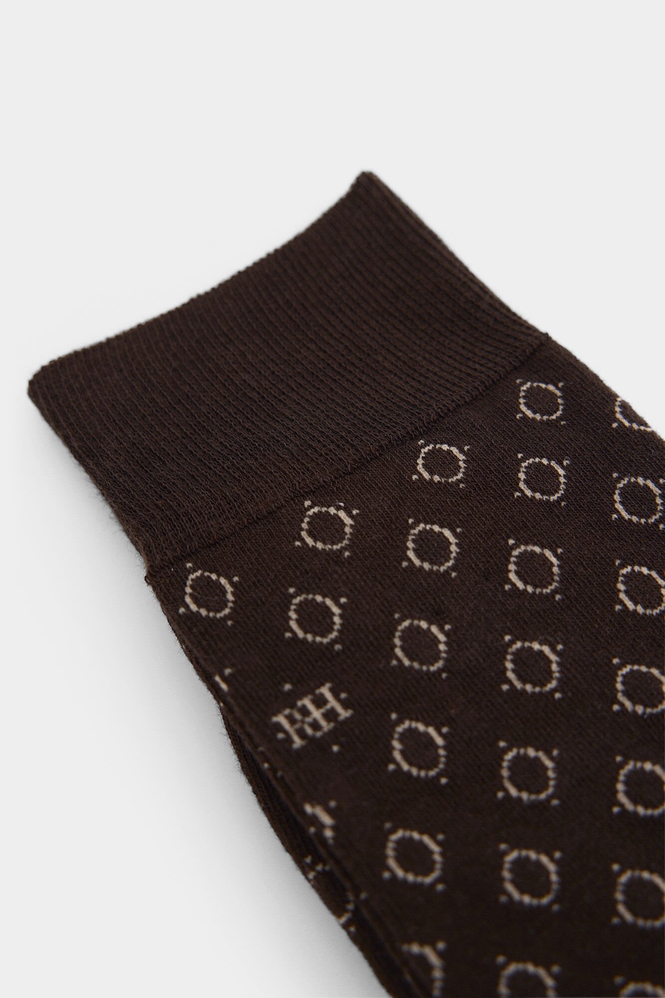 Pedro del Hierro Logo sport sock Brown