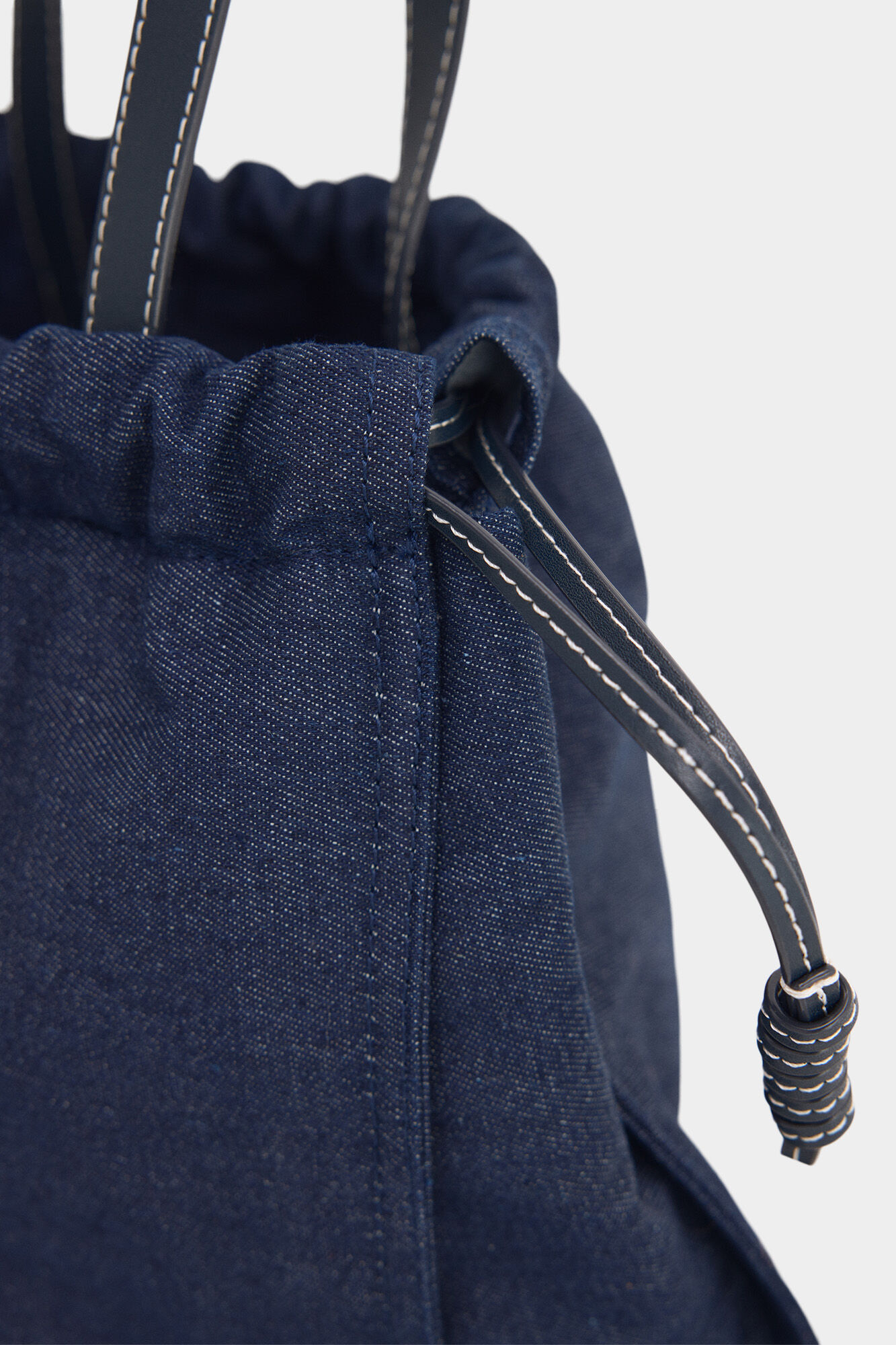 Pedro del Hierro Denim shopper bag Blue