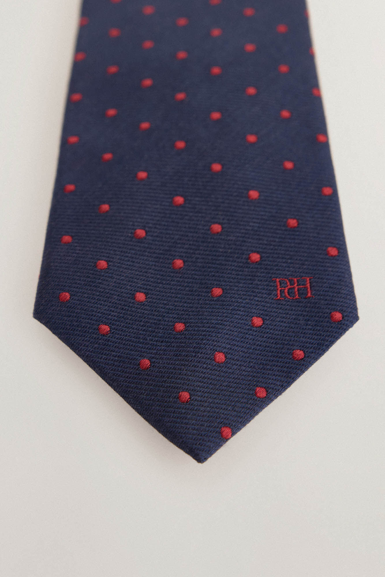 Pedro del Hierro Gravata seda natural Azul