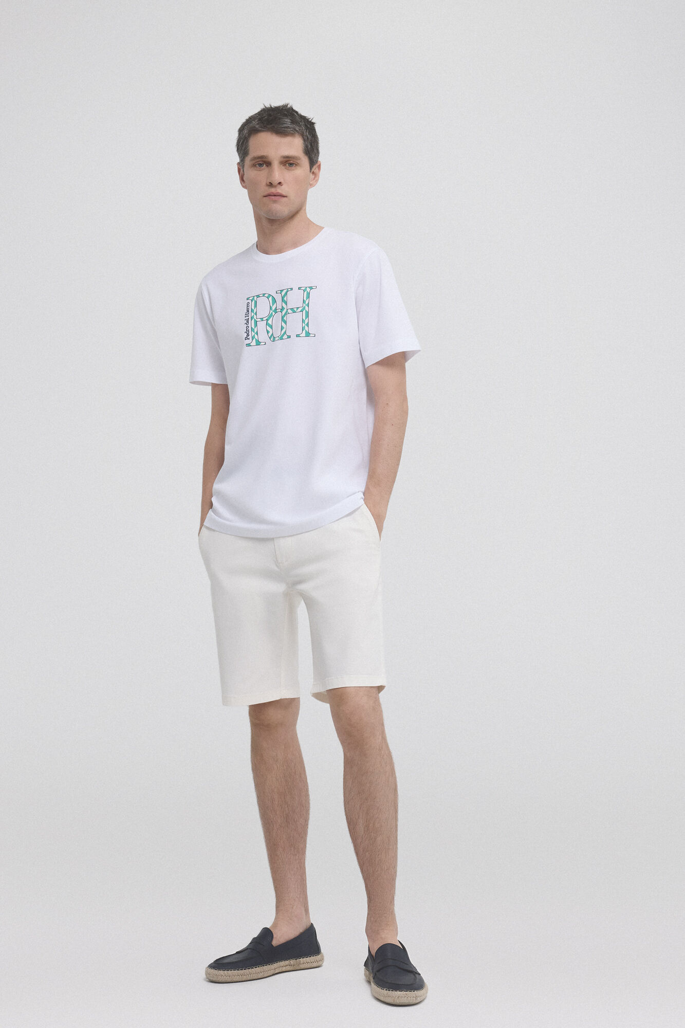 Pedro del Hierro Logo print T-shirt White