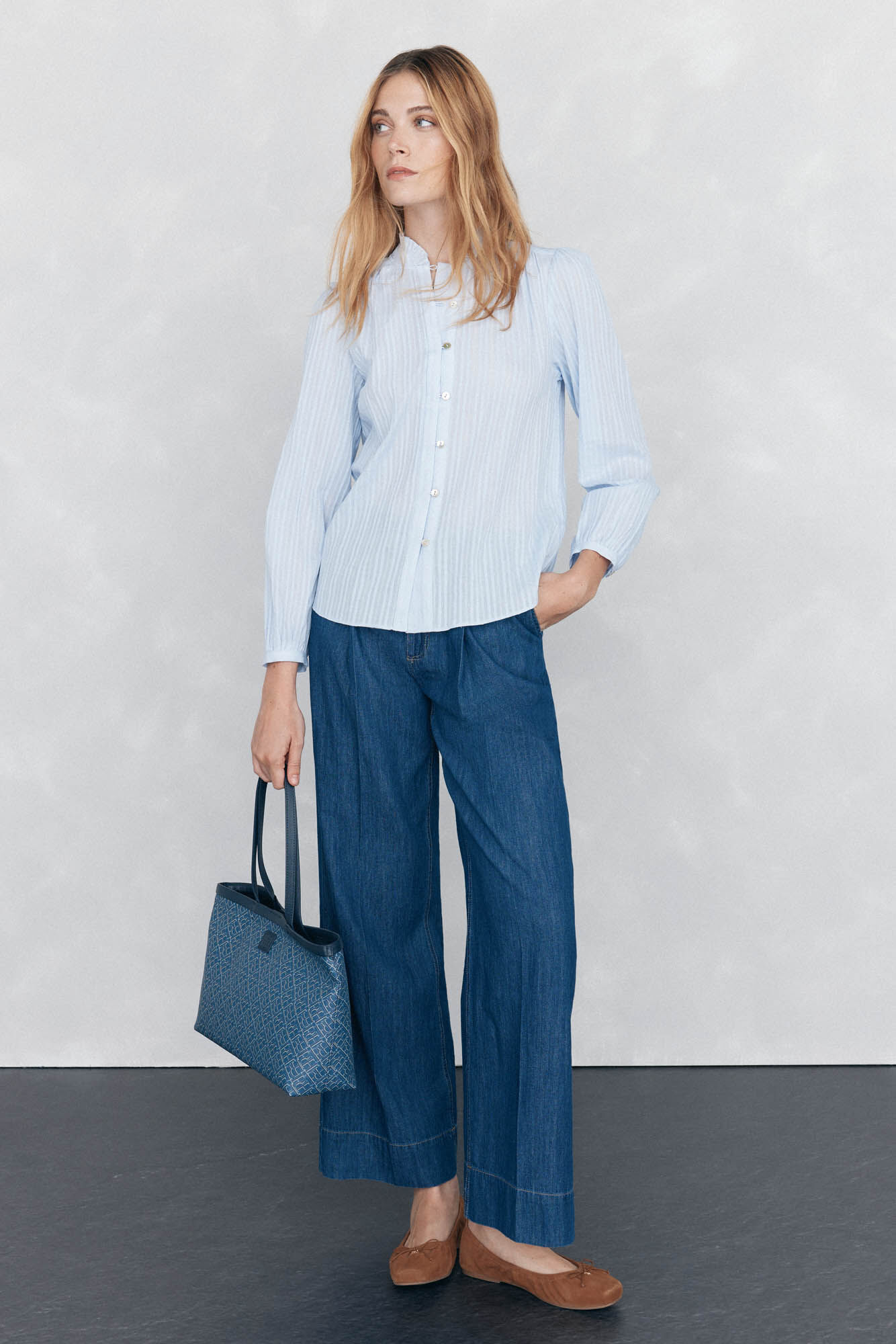 Pedro del Hierro Bolsa de compras com monograma