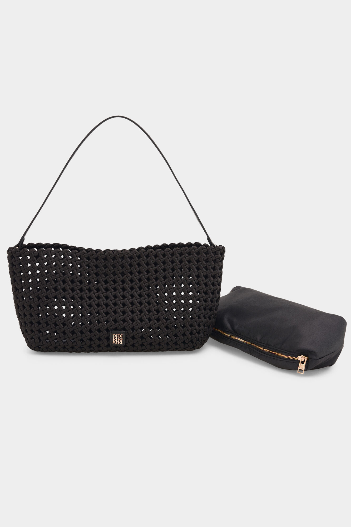 Pedro del Hierro Bolso hombro trenzado Negro