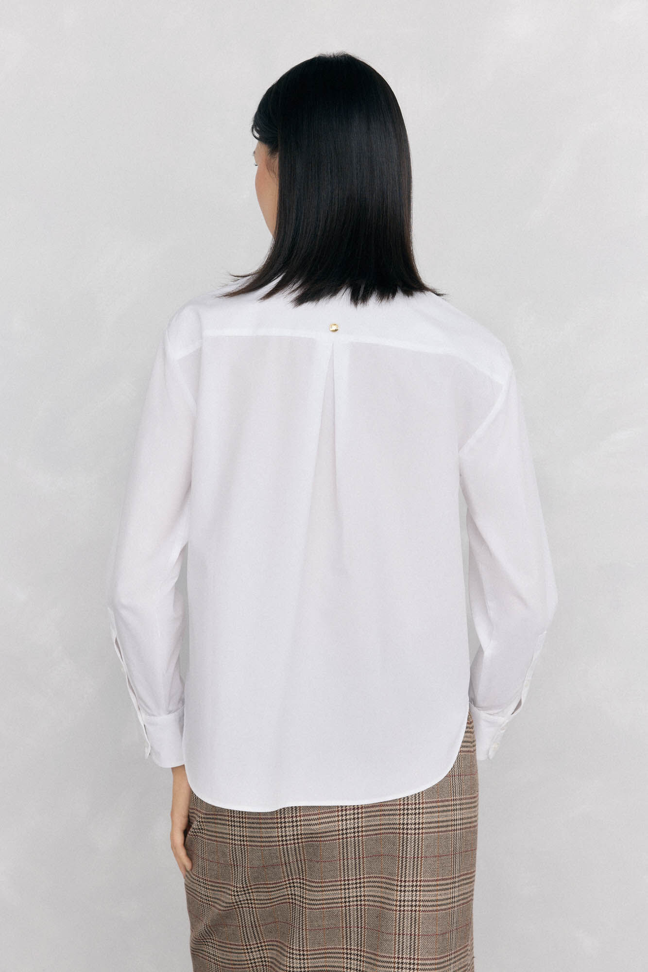 Pedro del Hierro Camisa de la&ccedil;ada largo Branco