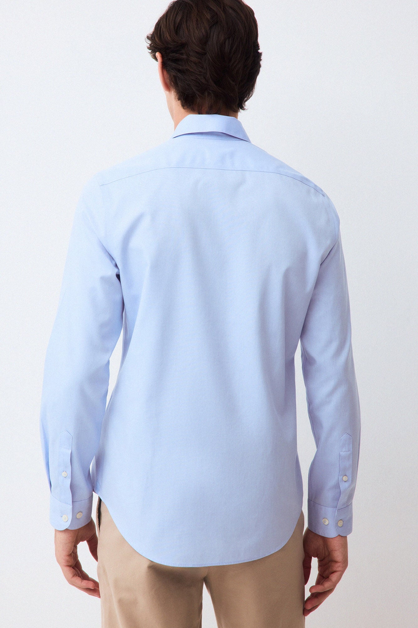 Pedro del Hierro Camisa de vestir lisa non iron + antimanchas slim fit Azul