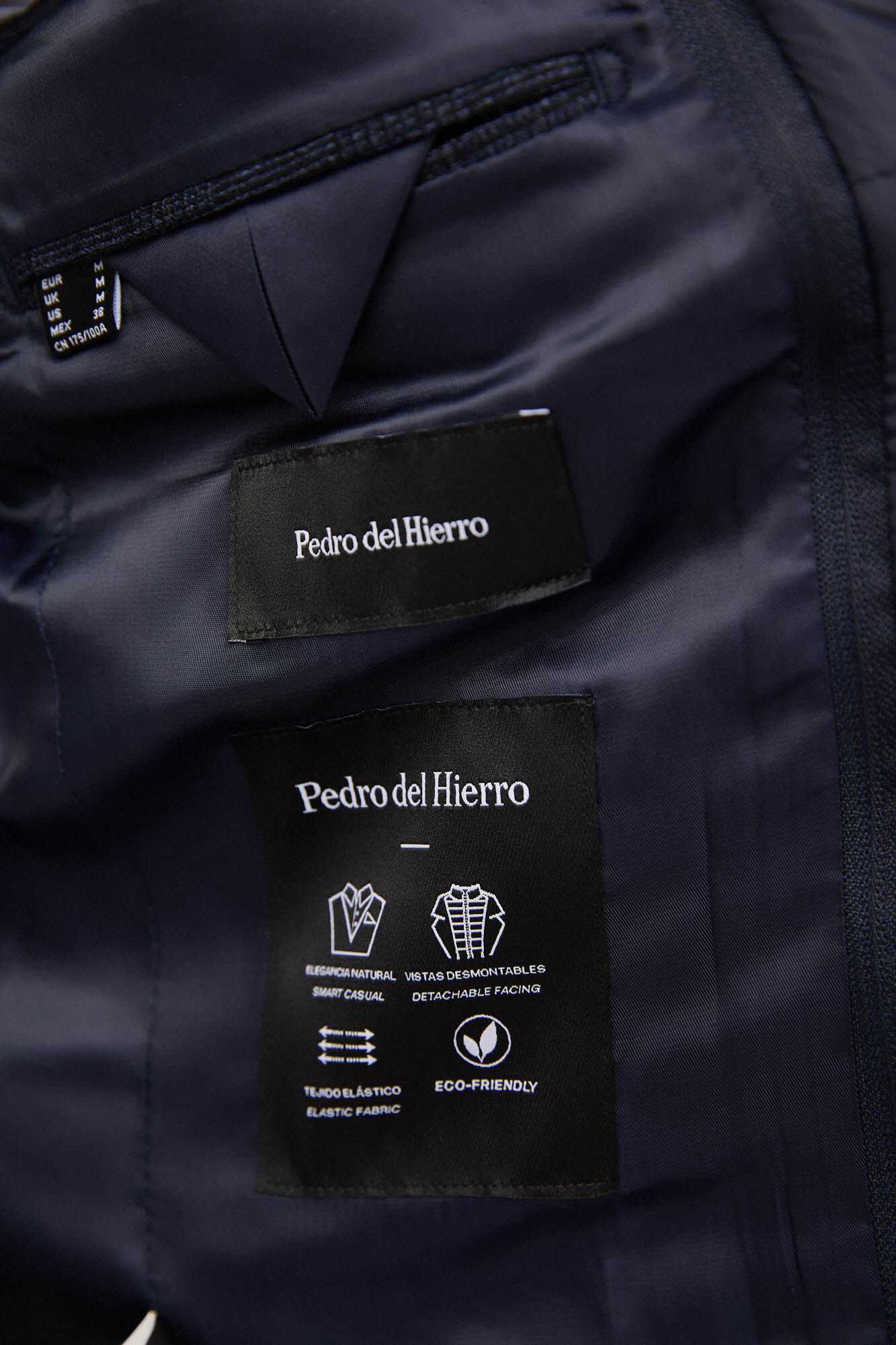 Pedro del Hierro Americana de punto con desmontable Blue
