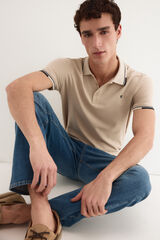 Pedro del Hierro Polo tips Beige