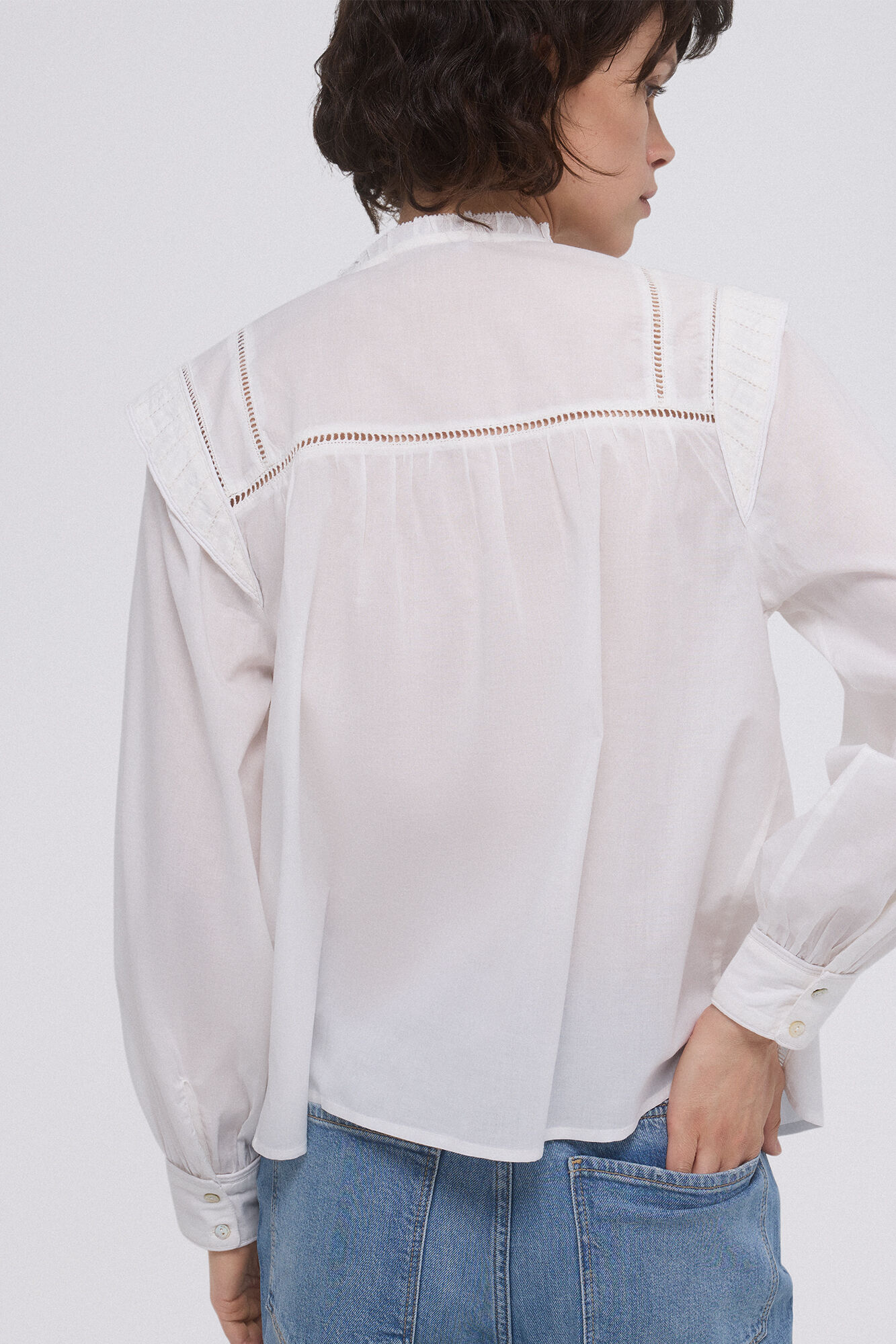 Pedro del Hierro Romantic blouse Ecru